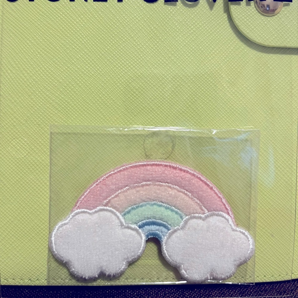Stoney Clover Lane rainbow terry cloth patch